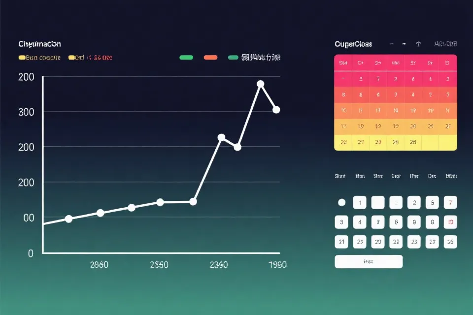 号码走势与日历示意图